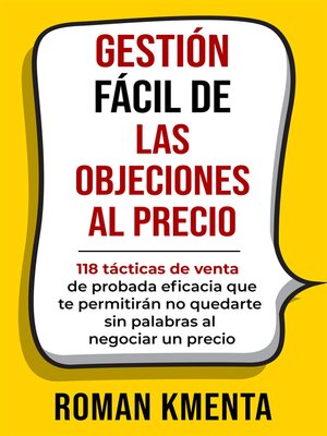 cover image of Gestión fácil de las objeciones al precio